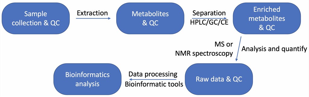 Fig 1. Metabolome analysis step by step. (Creative Biolabs)