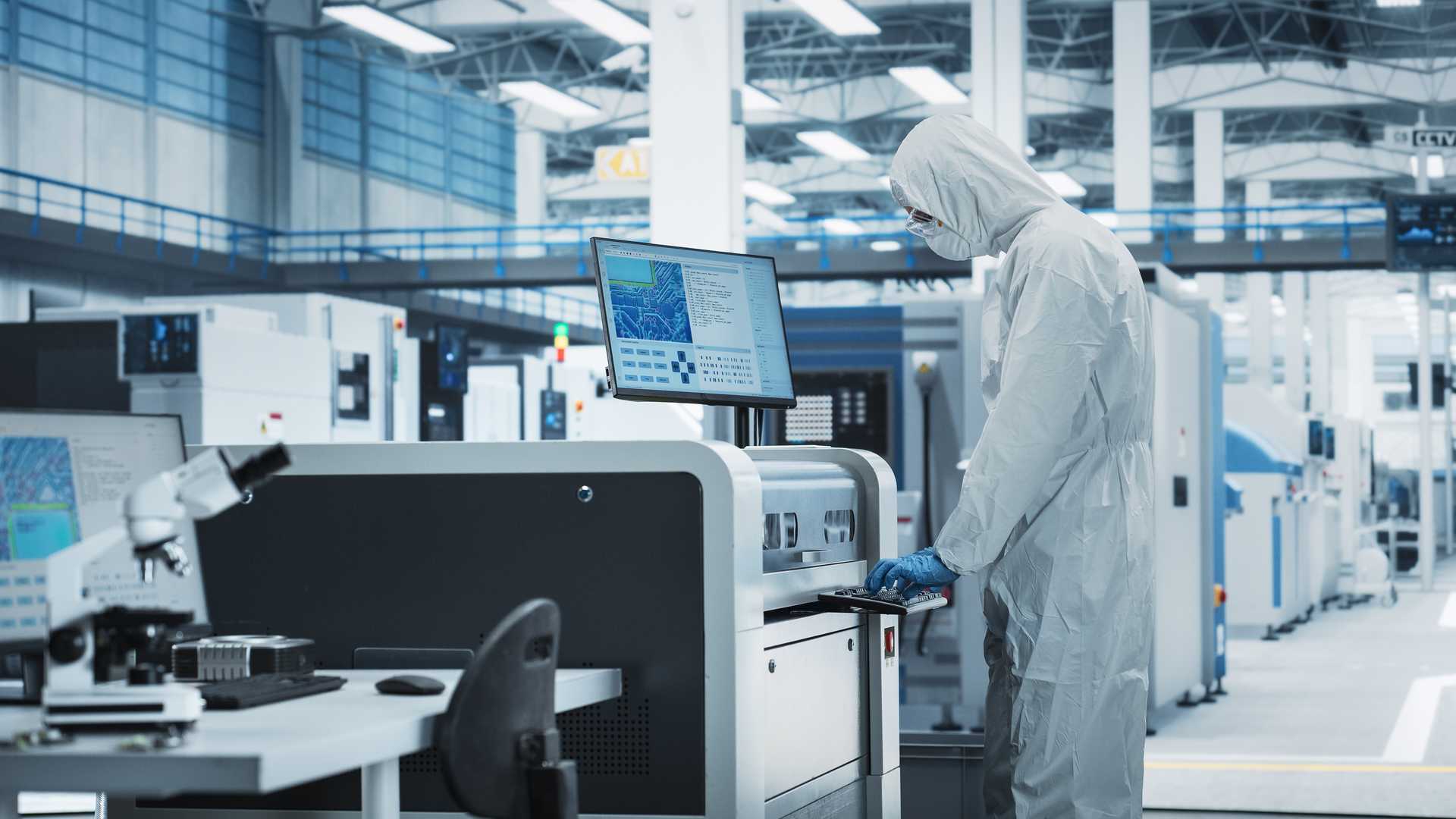 A bioreactor for cGMP antibody production in a cleanroom environment.