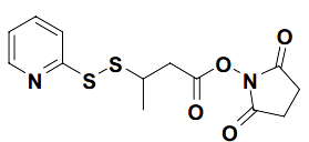2,5-dioxopyrrolidin-1-yl 3-(pyridin-2-yldisulfanyl)butanoate