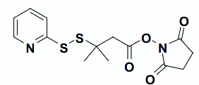 2,5-dioxopyrrolidin-1-yl 3-methyl-3-(pyridin-2-yldisulfanyl)butanoate