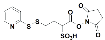 1-(2,5-dioxopyrrolidin-1-yloxy)-1-oxo-4-(pyridin-2-yldisulfanyl)butane-2-sulfonic acid