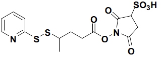 2,5-dioxo-1-(4-(pyridin-2-
yldisulfanyl)pentanoyloxy)pyrrolidine-
3-sulfonic acid