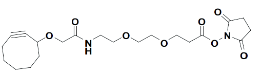 2,5-dioxopyrrolidin-1-yl 3-(2-(2-(2-(cyclooct-2-ynyloxy)acetamido)ethoxy)ethoxy)propanoate