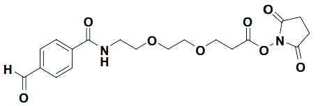2,5-dioxopyrrolidin-1-yl 3-(2-(2-(4-formylbenzamido)ethoxy)ethoxy)propanoate
