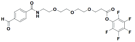 2,3,4,5,6-pentafluorophenyl 3-[2-(2-{2-[(4-formylphenyl)formamido]ethoxy}ethoxy)ethoxy]propanoate