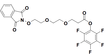 perfluorophenyl 3-(2-(2-(2-(1,3-dioxoisoindolin-2-yloxy)ethoxy)ethoxy)ethoxy)propanoate