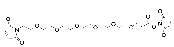 2,5-dioxopyrrolidin-1-yl 1-(2,5‐dioxo-2,5-dihydro-1H-pyrrol-1-yl)-3,6,9,12,15,18-hexaoxahenicosan-21-oate