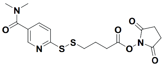 2,5-dioxopyrrolidin-1-yl 4-((5-(dimethylcarbamoyl)pyridin-2-yl)disulfanyl)butanoate