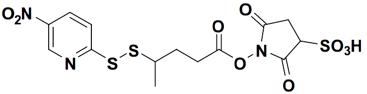 1-((4-((5-Nitropyridin-2-yl)disulfanyl)pentanoyl)oxy)-2,5-dioxopyrrolidine-3-sulfonic acid