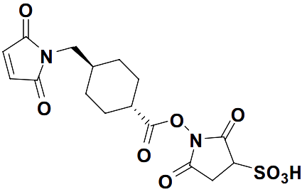 1-((1r,4r)-4-((2,5-dioxo-2H-pyrrol-1(5H)-yl)methyl)cyclohexanecarbonyloxy)-2,5-dioxopyrrolidine-3-sulfonic acid