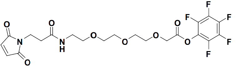 perfluorophenyl 15-(2,5-dioxo-2H-pyrrol-1(5H)-yl)-13-oxo-3,6,9-trioxa-12-azapentadecan-1-oate