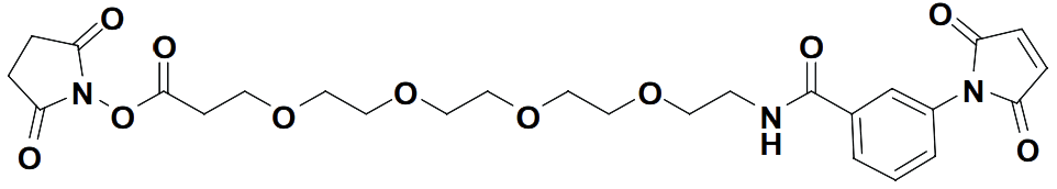 2,5-dioxopyrrolidin-1-yl 1-(3-(2,5-dioxo-2,5-dihydro-1H-pyrrol-1-yl)phenyl)-1-oxo-5,8,11,14-tetraoxa-2-azaheptadecan-17-oate