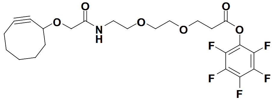 perfluorophenyl 3-(2-(2-(2-(cyclooct-2-ynyloxy)acetamido)ethoxy)ethoxy)propanoate