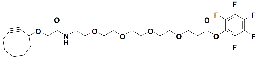 perfluorophenyl 1-(cyclooct-2-ynyloxy)-2-oxo-6,9,12,15-tetraoxa-3-azaoctadecan-18-oate