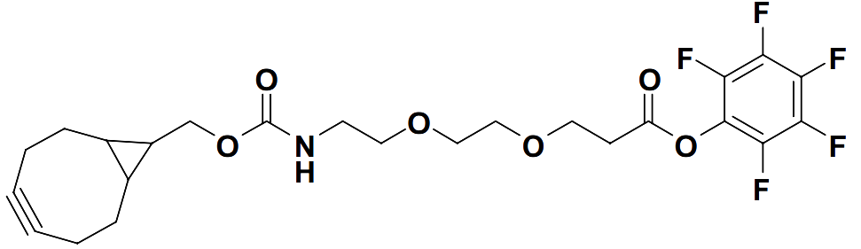 perfluorophenyl 1-(bicyclo[6.1.0]non-4-yn-9-yl)-3-oxo-2,7,10-trioxa-4-azatridecan-13-oate