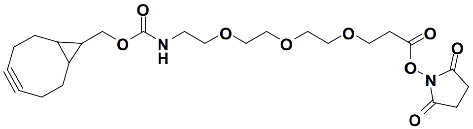2,5-dioxopyrrolidin-1-yl 1-(bicyclo[6.1.0]non-4-yn-9-yl)-3-oxo-2,7,10,13-tetraoxa-4-azahexadecan-16-oate