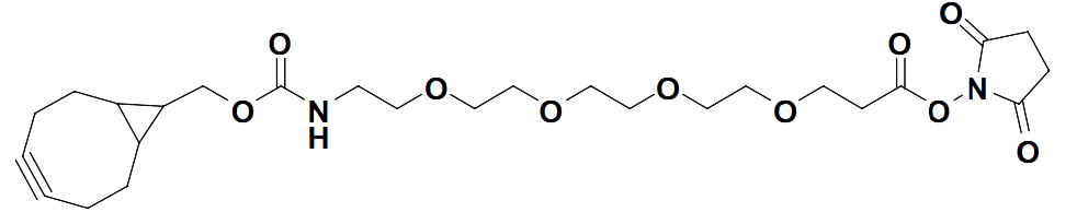 2,5-dioxopyrrolidin-1-yl 1-(bicyclo[6.1.0]non-4-yn-9-yl)-3-oxo-2,7,10,13,16-pentaoxa-4-azanonadecan-19-oate