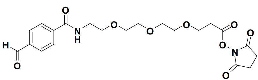 2,5-dioxopyrrolidin-1-yl 3-[2-(2-{2-[(4-formylphenyl)formamido]ethoxy}ethoxy)ethoxy]propanoate