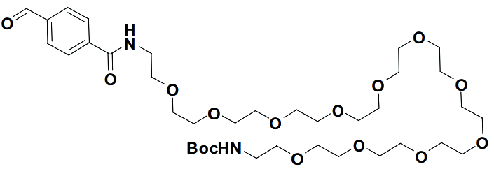 tert-butyl 1-(4-formylphenyl)-1-oxo-5,8,11,14,17,20,23,26,29,32,35-undecaoxa-2-azaheptatriacontan-37-ylcarbamate