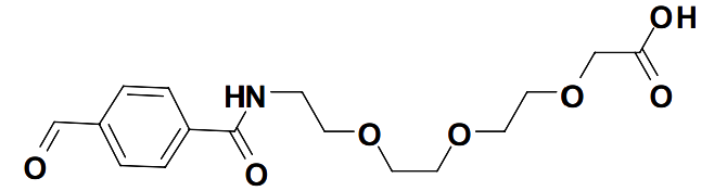 1-(4-formylphenyl)-1-oxo-5,8,11-trioxa-2-azatridecan-13-oic acid
