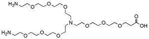 N-(acid-PEG3)-N-bis(PEG3-amine)