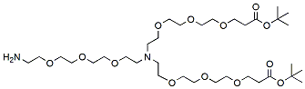 N-(Amino-PEG3)-N-bis(PEG3-t-butyl ester) HCl salt