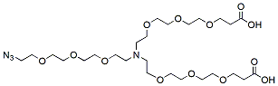 N-(Azido-PEG3)-N-bis(PEG3-acid)