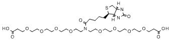 Acid-PEG4-Biotin-PEG4-acid
