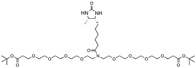 t-butyl ester-PEG4-Desthiobiotin-PEG4-t-butyl ester