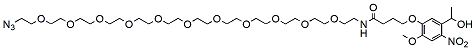 Azido-PEG11-[4-(5-(1-hydroxyethyl)-2-methoxy-4-nitrophenoxy)-butanamide]