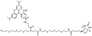 TAMRA-N3-PEG-Biotin