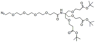 N3-PEG4-Amido-tri-(t-butoxycarbonylethoxymethyl)-methane
