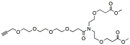 N-(alkyne-PEG4-carbonyl)-N-bis(PEG1-methyl ester)