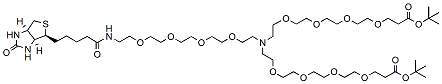 N-(Biotin-PEG4)-N-bis(PEG4-t-butyl ester)