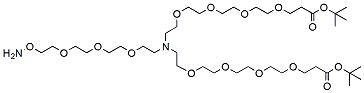 N-(Aminooxy-PEG3)-N-bis(PEG4-t-butyl ester)