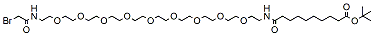 17-(Bromoacetamido-PEG9-ethylcarbamoyl)nonanoic t-butyl ester