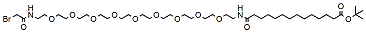 17-(Bromoacetamido-PEG9-ethylcarbamoyl)tridecanoic t-butyl ester