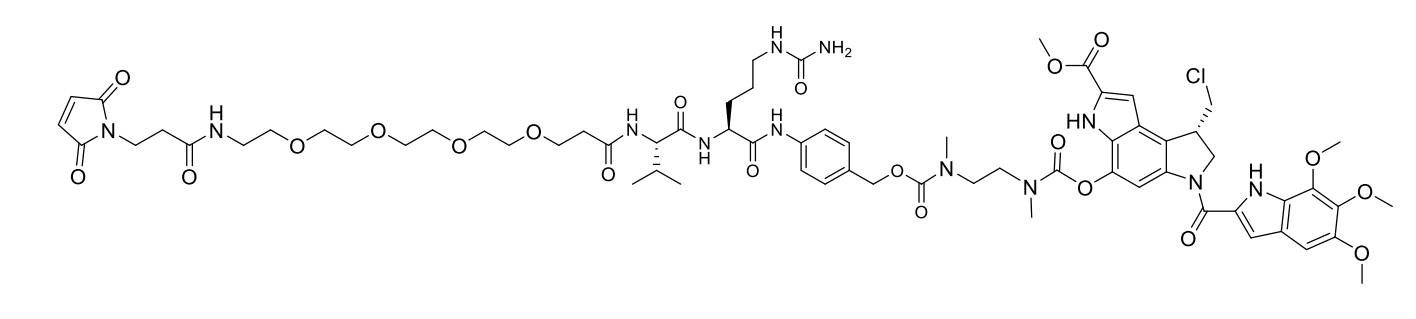 MA-PEG4-vc-PAB-DMEA-duocarmycin SA