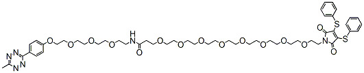 N-(Methyltetrazine-PEG4)-amido-PEG8-3,4-dithiophenolmaleimide