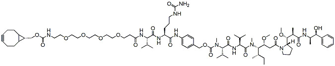 Endo-BCN-PEG4-Val-Cit-PAB-MMAE