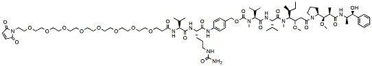 Mal-PEG8-Val-Cit-PAB-MMAE