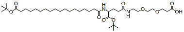 t-butyl-C18-D-Glu-OtBu-PEG2-Acid