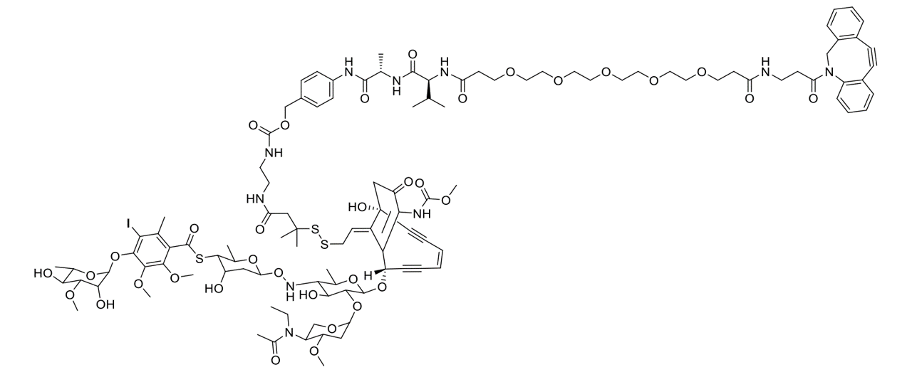 DBCO-PEG4-VA-PAB-EDA-N-Ac-Calicheamicin