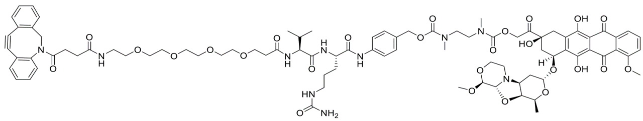 DBCO-PEG4-VC-PAB-DMAE-PNU159682