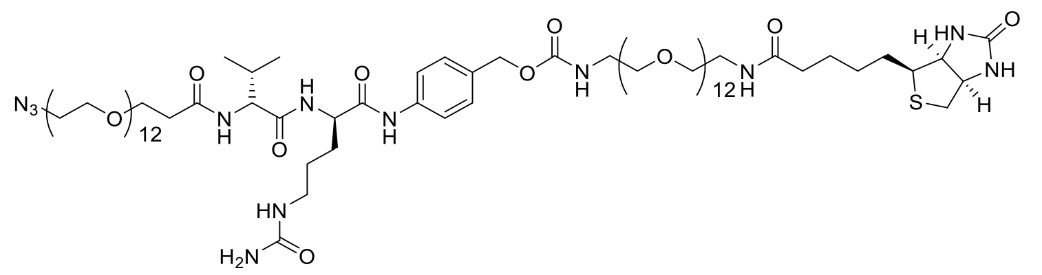 Azide-PEG12-Val-Cit-PAB-PEG12-Biotin