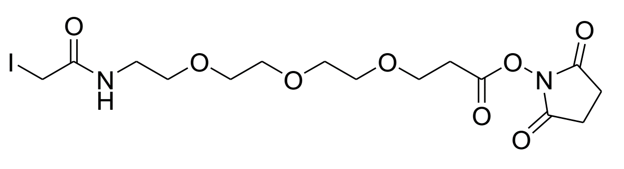 Iodoacetamide-PEG3-NHS ester