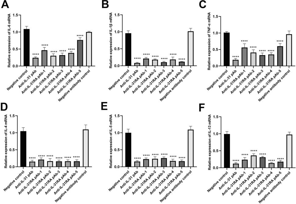 Anti-IL-31RA pAbs Cytokine Assay Evaluation. (Li, et al., 2023) (OA Literature)