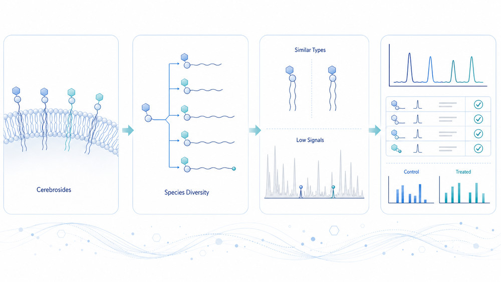 Fig.1 Scientific visual for cerebrosides analysis background. (Creative Biolabs Original)