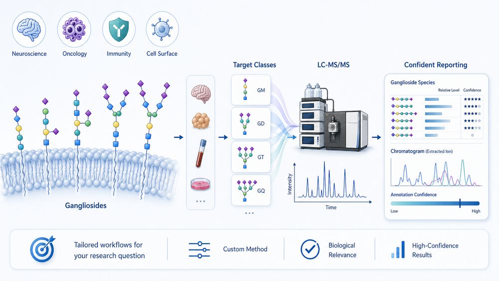 Fig.1 Gangliosides analysis background for sialylated glycosphingolipid profiling. (Creative Biolabs Original)
