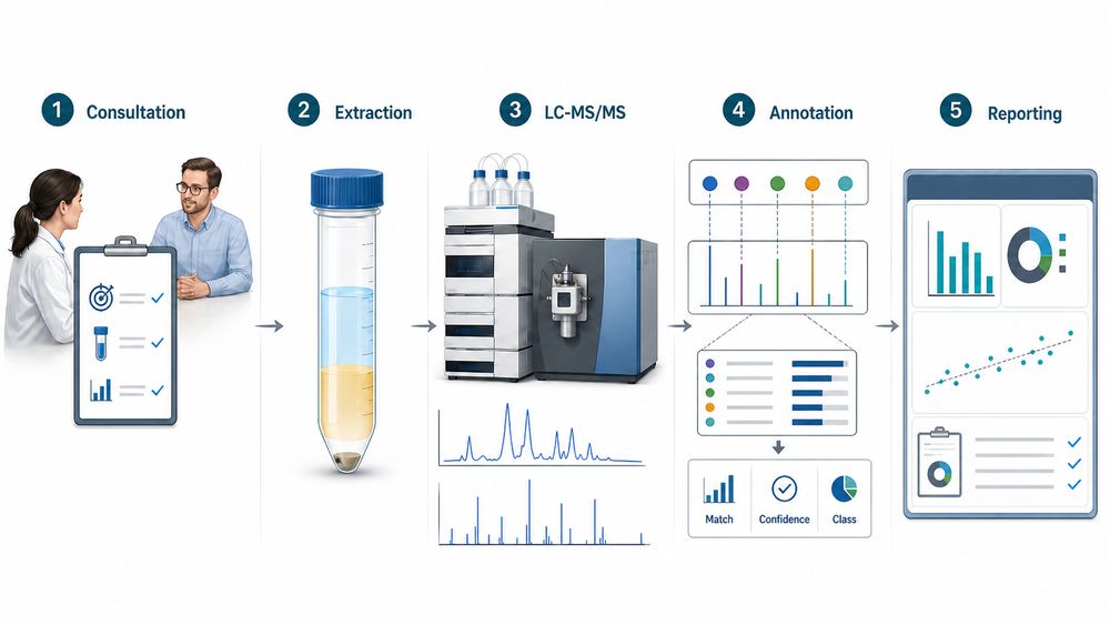 Fig.2 Ganglio series profiling workflow overview. (Creative Biolabs Original)